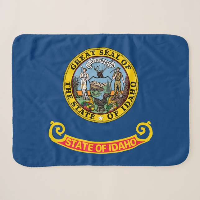 Staatsflagge von Idaho Sherpadecke (Vorderseite (Horizontal))