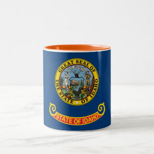 Staatsflagge von Idaho Zweifarbige Tasse