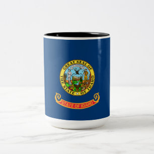 Staatsflagge von Idaho Zweifarbige Tasse