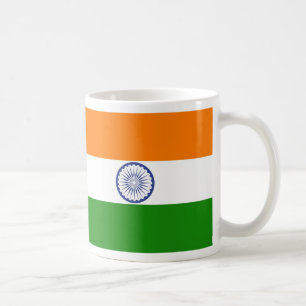Staatsflagge von Indien Ashoka Chakra Tasse