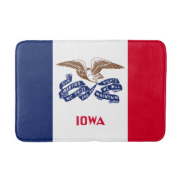 Staatsflagge von Iowa Badematte