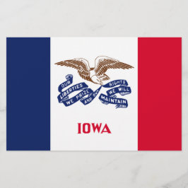 Staatsflagge von Iowa Briefpapier