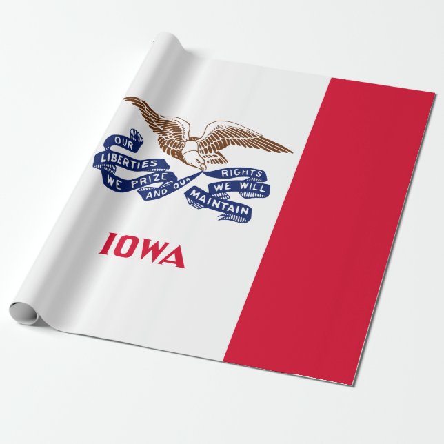 Staatsflagge von Iowa Geschenkpapier (Ungerollt)