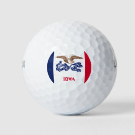 Staatsflagge von Iowa Golfball