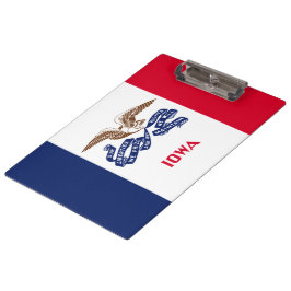 Staatsflagge von Iowa Klemmbrett