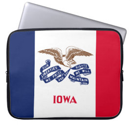 Staatsflagge von Iowa Laptopschutzhülle