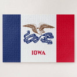 Staatsflagge von Iowa Puzzle