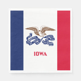 Staatsflagge von Iowa Serviette