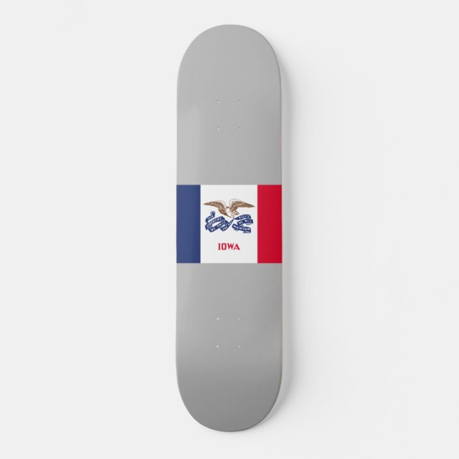 Staatsflagge von Iowa Skateboard (Vorderseite)