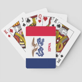 Staatsflagge von Iowa Spielkarten