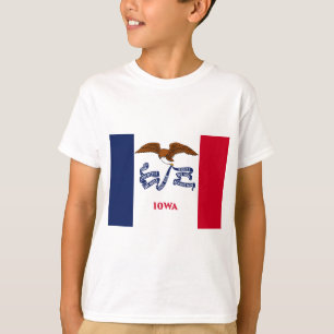Staatsflagge von Iowa T-Shirt