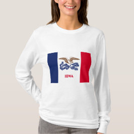 Staatsflagge von Iowa T-Shirt