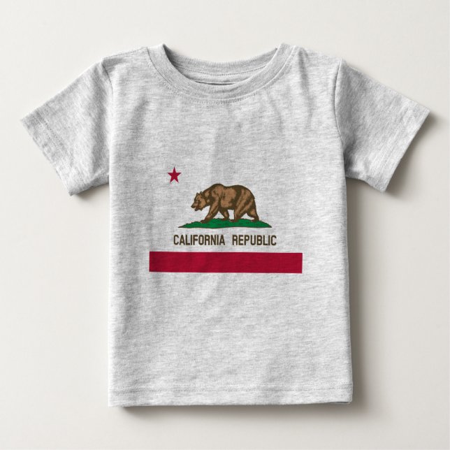 Staatsflagge von Kalifornien Baby T-shirt (Vorderseite)