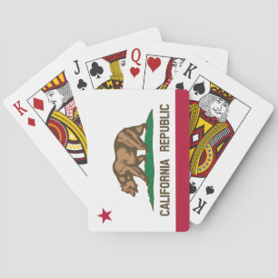 Staatsflagge von Kalifornien Spielkarten