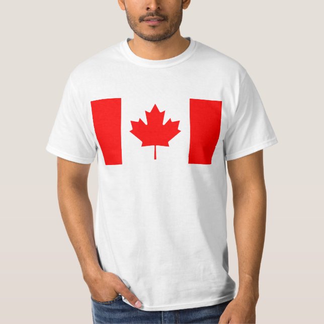 Staatsflagge von Kanada - Drapeau DU Kanada T-Shirt (Vorderseite)