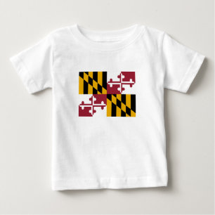 Staatsflagge von Maryland Baby T-shirt
