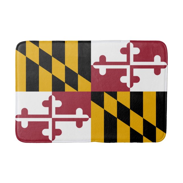Staatsflagge von Maryland Badematte (Vorderseite)