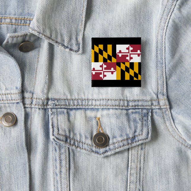 Staatsflagge von Maryland Button (Beispiel)
