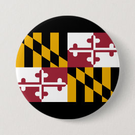Staatsflagge von Maryland Button