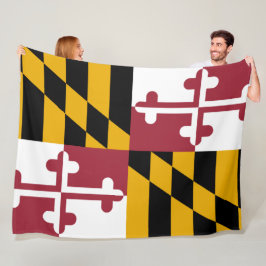 Staatsflagge von Maryland Fleecedecke