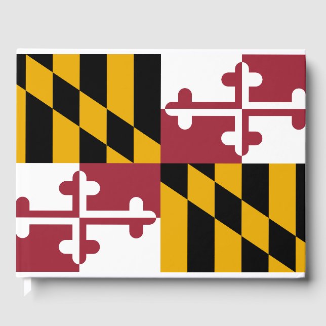 Staatsflagge von Maryland Gästebuch (Vorderseite)