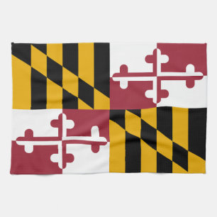 Staatsflagge von Maryland Geschirrtuch