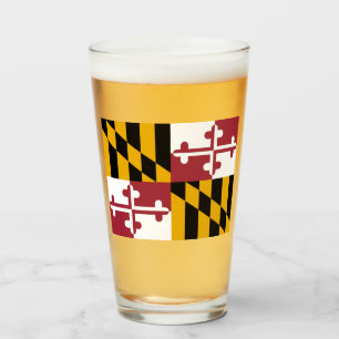 Staatsflagge von Maryland Glas