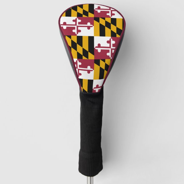 Staatsflagge von Maryland Golf Headcover (Vorderseite)