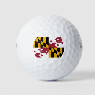 Staatsflagge von Maryland Golfball