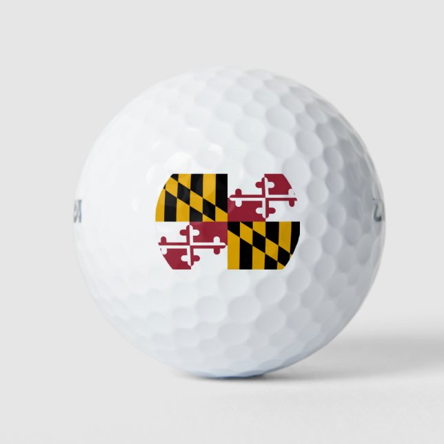 Staatsflagge von Maryland Golfball (Vorderseite)