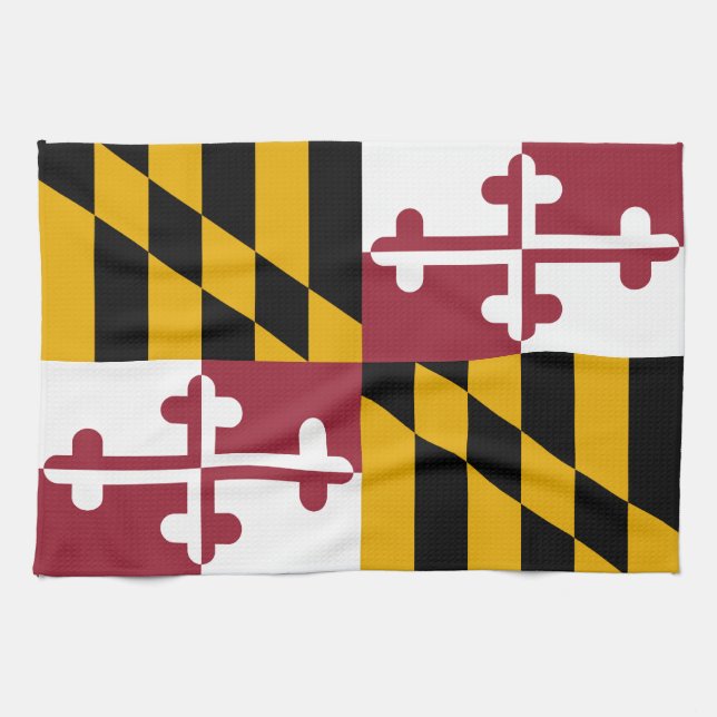 Staatsflagge von Maryland Handtuch (Horizontal)