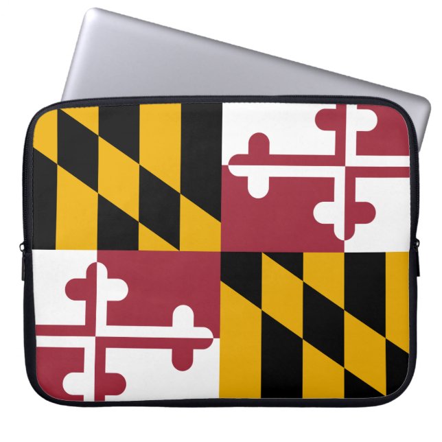 Staatsflagge von Maryland Laptopschutzhülle (Vorderseite)
