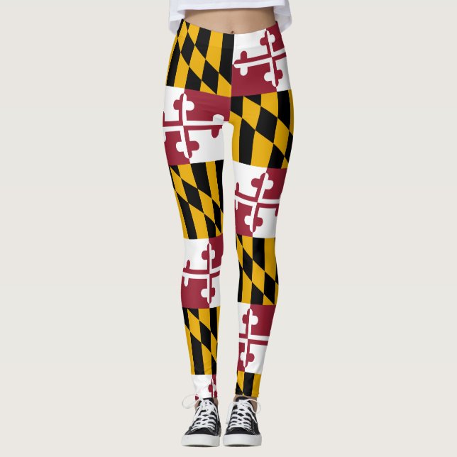 Staatsflagge von Maryland Leggings (Vorderseite)