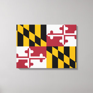 Staatsflagge von Maryland Leinwanddruck