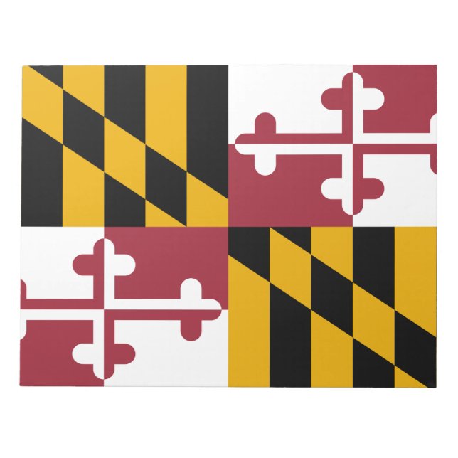 Staatsflagge von Maryland Notizblock (Vorderseite)