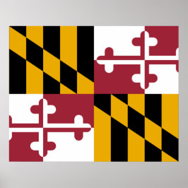 Staatsflagge von Maryland Poster