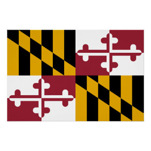 Staatsflagge von Maryland Poster