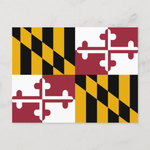Staatsflagge von Maryland Postkarte