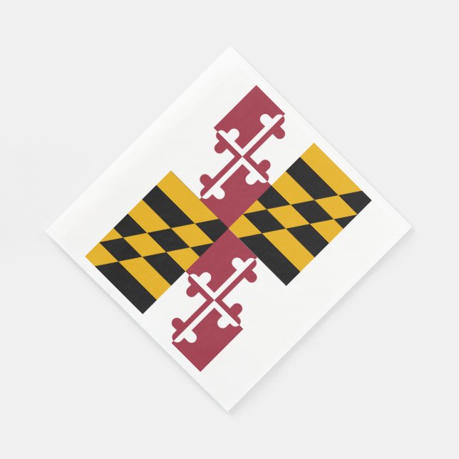 Staatsflagge von Maryland Serviette (Ecke)