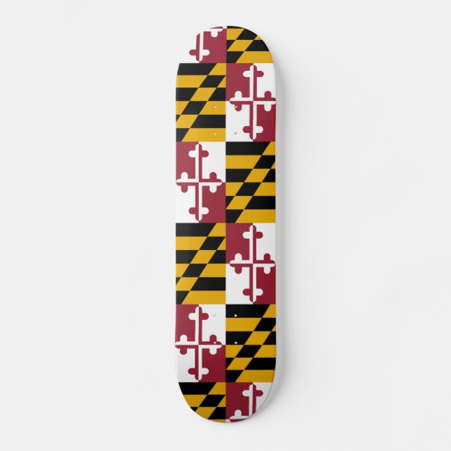 Staatsflagge von Maryland Skateboard (Vorderseite)