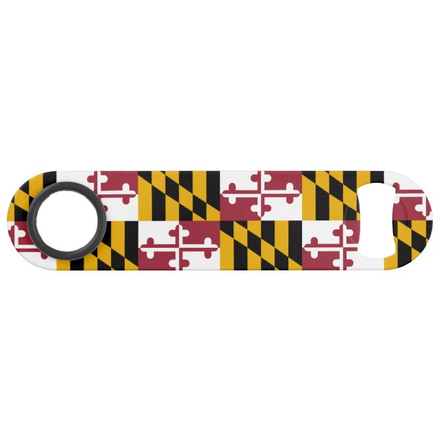 Staatsflagge von Maryland Speed Flaschenöffner (Vorderseite (Horizontal))