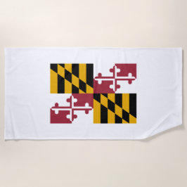 Staatsflagge von Maryland Strandtuch