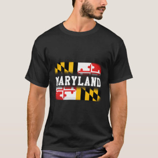 Staatsflagge von Maryland T-Shirt