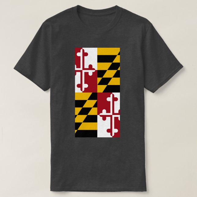 Staatsflagge von Maryland T-Shirt (Design vorne)