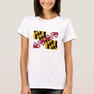 Staatsflagge von Maryland T-Shirt