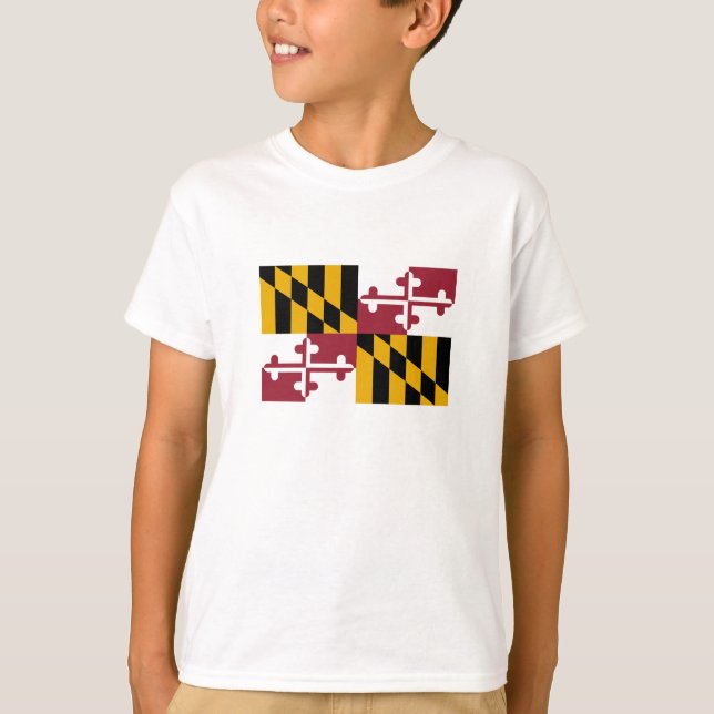 Staatsflagge von Maryland T-Shirt (Vorderseite)