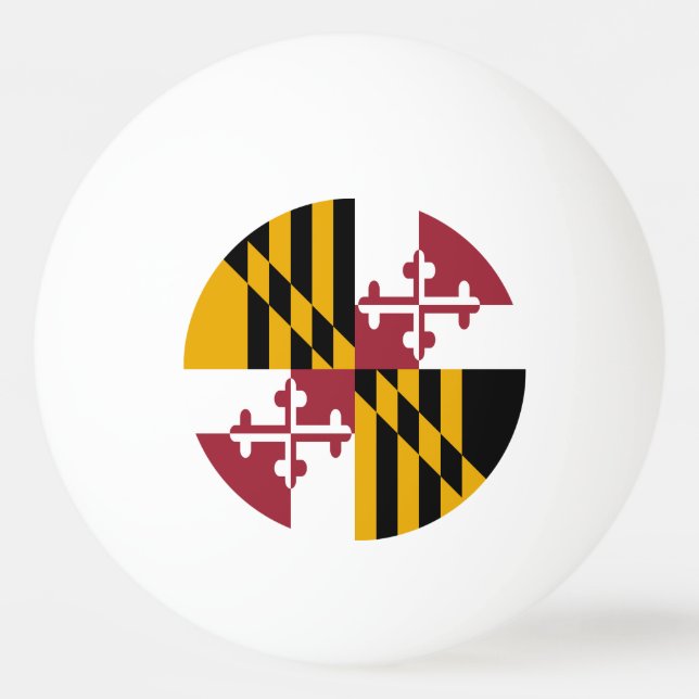Staatsflagge von Maryland Tischtennisball (Vorderseite)