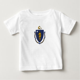 Staatsflagge von Massachusetts Baby T-shirt