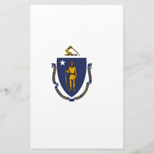 Staatsflagge von Massachusetts Briefpapier