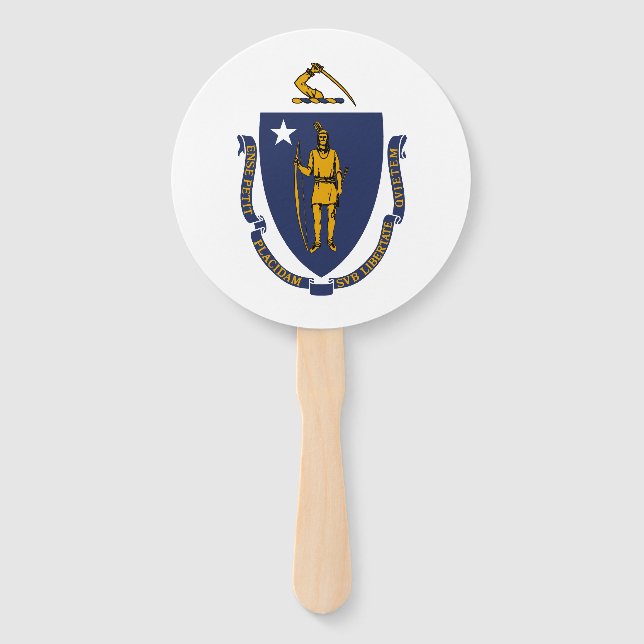 Staatsflagge von Massachusetts Fächer (Vorderseite)